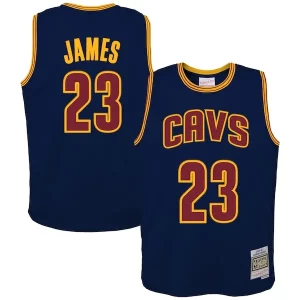 LeBron James Incontournable Cleveland Cavaliers Youth 2008/09 Hardwood Classics Swingman Jersey Navy