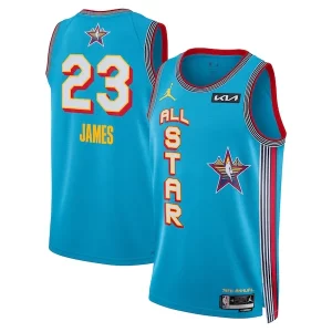LeBron James Jordan Brand Unisex Commémoratif 2025 NBA All Star Game Swingman Player Jersey Light Blue