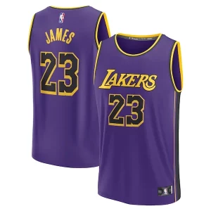 LeBron James Magnifique Los Angeles Lakers 2022/23 Fast Break Replica Jersey Statement Edition Purple