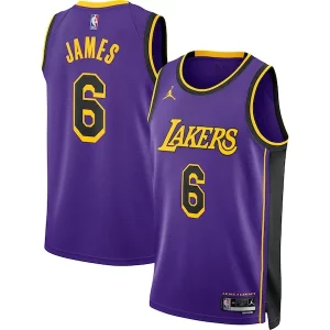 LeBron James Los Angeles Lakers Jordan Brand Unisex Swingman Jersey Statement Edition Incontournable Purple