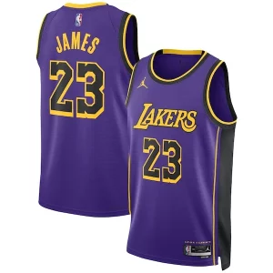 LeBron James Los Angeles Lakers Jordan Brand Unisex Swingman Uniques Jersey Statement Edition Purple