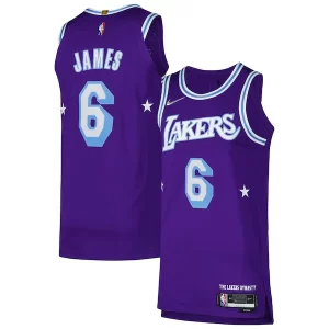 LeBron James Los Angeles Lakers Nike Authentic Player Luxueux Jersey City Edition Purple