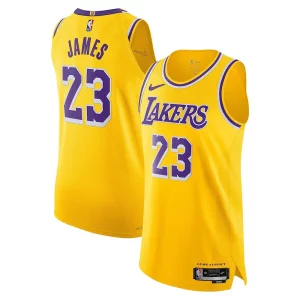 LeBron James Los Angeles Lakers Nike Authentic Vibrant Player Jersey Icon Edition Gold