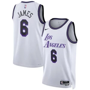 LeBron James Los Angeles Captivant Lakers Nike Unisex 2022/23 Swingman Jersey City Edition White