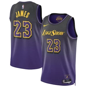 LeBron James Los Angeles Lakers Nike Unisex Refiné 2024/25 Swingman Player Jersey City Edition Purple