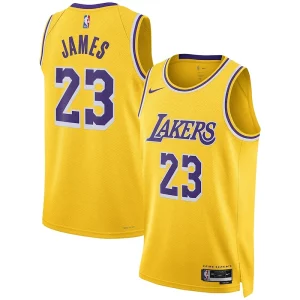 LeBron James Los Distingué Angeles Lakers Nike Unisex Swingman Jersey Association Edition Gold
