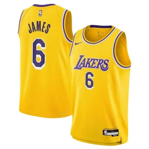 LeBron James Los Angeles Lakers Nike Exceptionnel Youth Swingman Jersey Icon Edition Gold