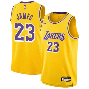 LeBron Classique James Los Angeles Lakers Nike Youth Swingman Jersey Icon Edition Gold