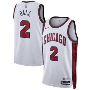 Lonzo Ball Chicago Bulls Nike Unisex 2022/23 Swingman Jersey City Edition Classique White