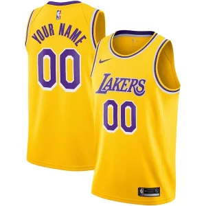 Los Bold Angeles Lakers Nike Custom Swingman Jersey Gold Icon Edition