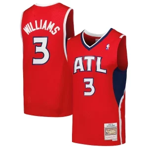 Lou Williams Atlanta Hawks 2001/02 Hardwood Classics Vibrant Swingman Jersey Red