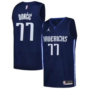 Luka Dončić Dallas Mavericks Jordan Brand Swingman Player Jersey Statement Edition Authentique Navy