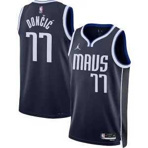 Luka Dončić Dallas Mavericks Jordan Brand Moderne Unisex Swingman Jersey Statement Edition Navy