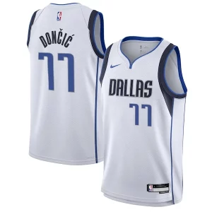 Luka Dončić Dallas Mavericks Nike Youth Swingman Vibrant Jersey Association Edition White