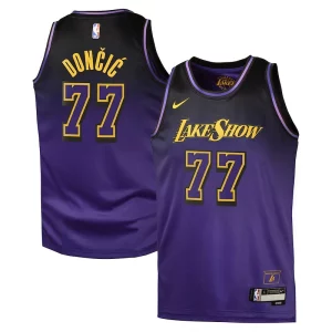 Luka Dončić Los Sophistiqué Angeles Lakers Nike City Edition Swingman Jersey 2024 Purple
