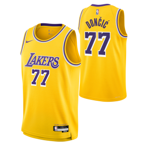 Luka Dončić Los Angeles Lakers Nike Prime Unisex Swingman Jersey Icon Edition Gold