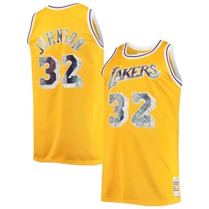 Magic Johnson Los Angeles Commémoratif Lakers Big & Tall 1984/85 NBA 75th Anniversary Diamond Swingman Jersey Gold