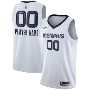 Memphis Grizzlies Nike 2020/21 Swingman Custom Jersey Association Haut de gamme Edition White