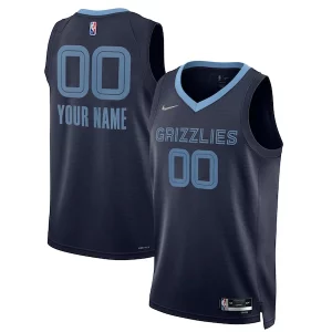 Memphis Grizzlies Nike 2021/22 Diamond Swingman Custom Jersey Élégant Icon Edition Navy