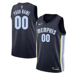 Memphis Grizzlies Nike Authentique Swingman Custom Jersey Navy Icon Edition
