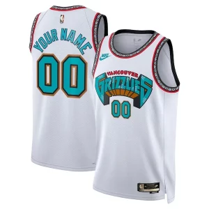 Memphis Grizzlies Nike Unisex Adult Swingman Custom Jersey Classic Edition White Sophistiqué