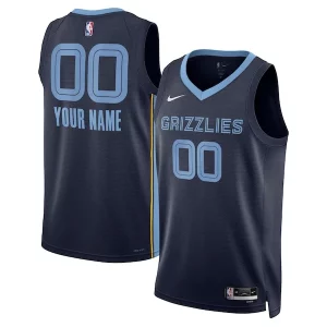 Memphis Grizzlies Premium Nike Unisex Swingman Custom Jersey Navy Icon Edition