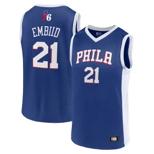 Men's Joel Embiid Royal Philadelphia 76ers Player Jersey Confortable