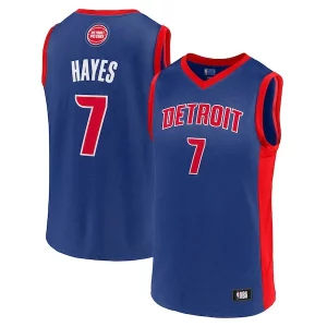 Men's Killian Hayes Blue Detroit Pistons Team Player Unique Jersey