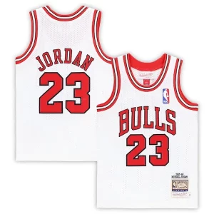 Michael Jordan Chicago Bulls Toddler 1997/98 Tendance Hardwood Classics Authentic Jersey White/Black/Red