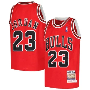 Michael Jordan Chicago Bulls Commémoratif Youth Hardwood Classics 1997/98 Authentic Jersey Red