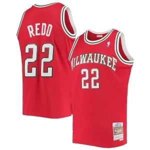 Michael Redd Milwaukee Bucks 2001/02 Hardwood Classics Swingman Confortable Jersey Red