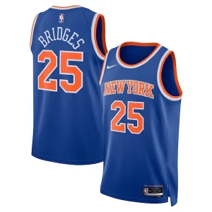 Mikal Bridges New York Knicks Nike Unisex 2024 Offseason Addition Nike Swingman Jersey Luxueux Blue
