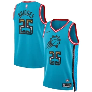 Mikal Magnifique Bridges Phoenix Suns Nike Unisex 2022/23 Swingman Jersey City Edition Turquoise