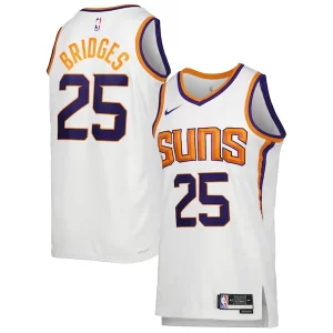 Mikal Bridges Phoenix Suns Unique Nike Unisex Swingman Jersey Association Edition White/Purple