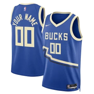 Milwaukee Bucks Nike Unisex 2024/25 Custom Sophistiqué Swingman Jersey City Edition Royal
