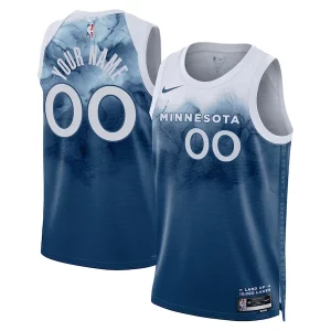 Minnesota Timberwolves Nike Unisex 2023/24 Custom Swingman Jersey Notable Blue City Edition