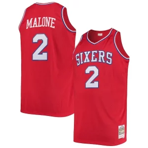 Moses Incontournable Malone Philadelphia 76ers 1982/83 Big & Tall Hardwood Classics Swingman Jersey Red