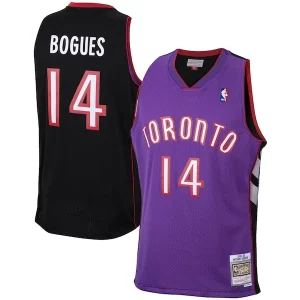 Muggsy Bogues Toronto Raptors 2001/02 Hardwood Classics Swingman Captivant Jersey Purple