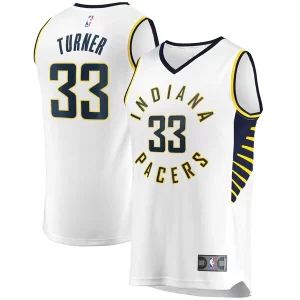 Myles Turner Indiana Pacers Fast Break Replica Player Jersey Bold White Association Edition
