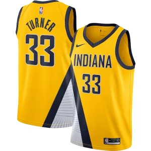 Myles Turner Indiana Pacers Nike Swingman Jersey Gold Statement Uniques Edition