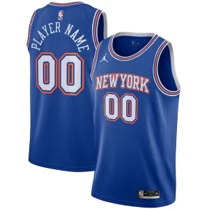 New York Knicks Jordan Brand Swingman Tendance Custom Jersey Statement Edition Blue