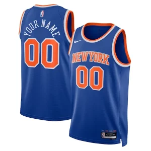 New York Élégant Knicks Nike Unisex Swingman Custom Jersey Blue Icon Edition