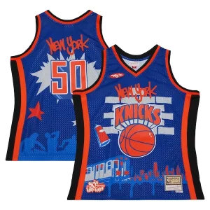 New York Knicks x Tats Cru Hardwood Élégant Classics Fashion Jersey Blue