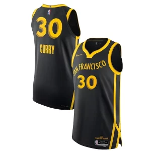 Nike Stephen Curry Golden State Warriors Authentic Jersey City Unique Edition Black
