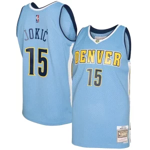 Nikola Jokic Denver Nuggets Éclatant 2016/17 Swingman Jersey Light Blue