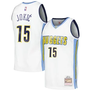 Nikola Jokic Denver Personalisable Nuggets 2016/17 Throwback Swingman Jersey White
