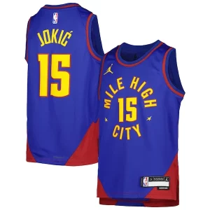 Nikola Jokic Denver Nuggets Jordan Brand Youth Swingman Jersey Statement Edition Blue Unique