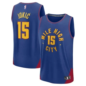 Nikola Jokic Denver Nuggets Fast Break Replica Player Jersey Statement Edition Uniques Blue