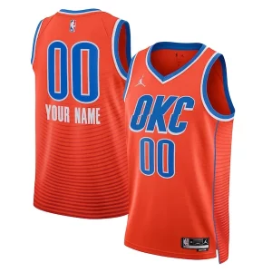 Oklahoma City Thunder Jordan Brand Unisex Dashing 2022/23 Swingman Custom Jersey Statement Edition Orange