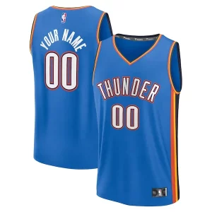 Oklahoma City Thunder Fast Break Custom Captivant Replica Jersey Icon Edition Blue